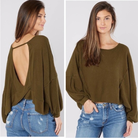 NWT - We the Free Love Me Thermal Olive XS - Picture 1 of 12